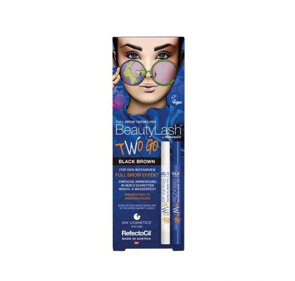 BeautyLash by RefectoCil Barvicí pero na obočí TWO GO černo-hnědá