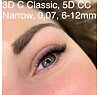 5D objemové řasy 0.07 mm Narrow Premium (úzké) 1440 ks